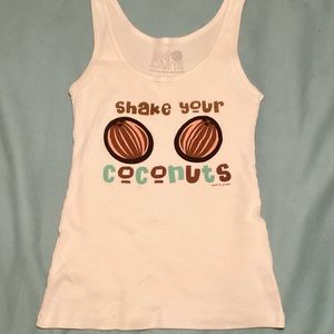 Shake your coconuts ribbed tank tops